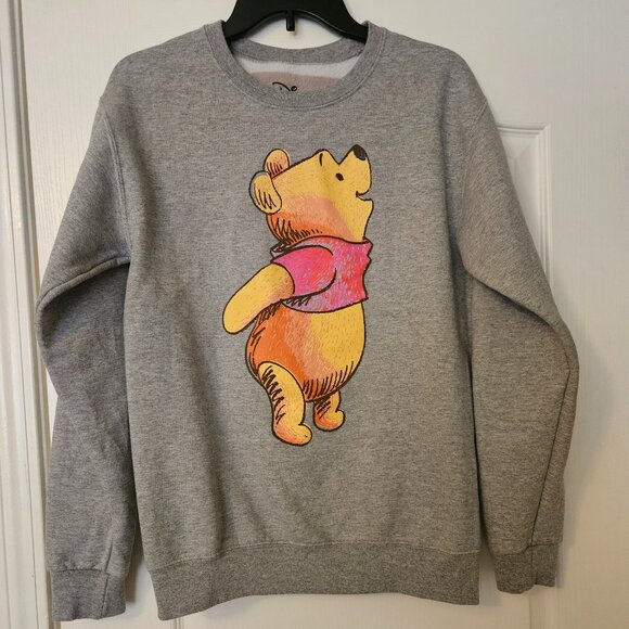Disney Winnie the Pooh Grey sweatshirt size S - Picture 1 of 4